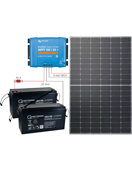 Montage Kit solaire 500 W 24 V