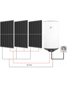 Kit chauffe-eau 80L FOTHERMO HYBRIDE pour 3 panneaux solaire 2