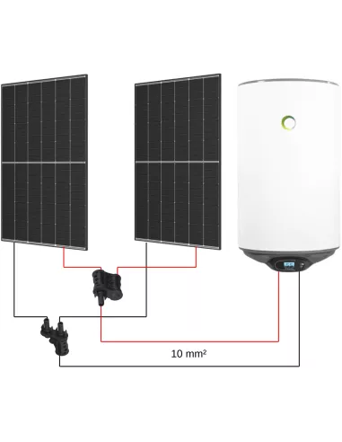 Kit solaire 1000 W, Ballon 80L FOTHERMO sans alimentation 230Vac (Schéma)
