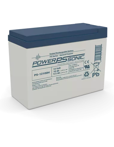 Batterie Power Sonic PS-12100H F2 12V 10Ah