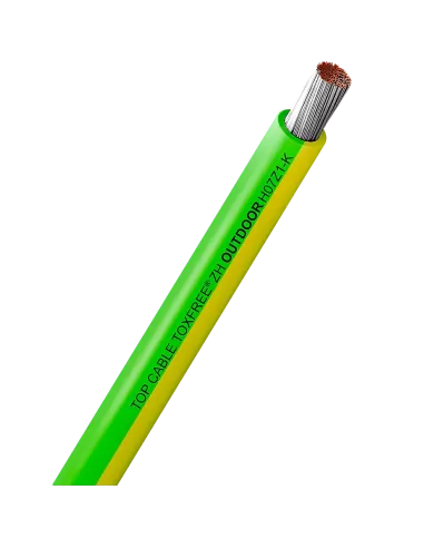 Câble solaire de mise à la terre 6 mm² Vert et Jaune