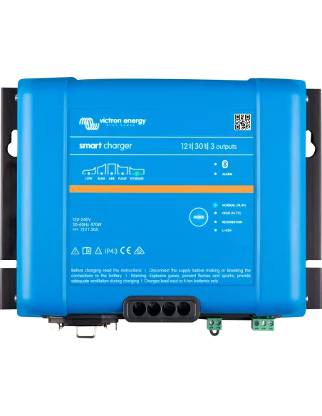 Chargeur de batterie Phoenix Smart 3 sorties 12V 30A IP43 VICTRON (top)