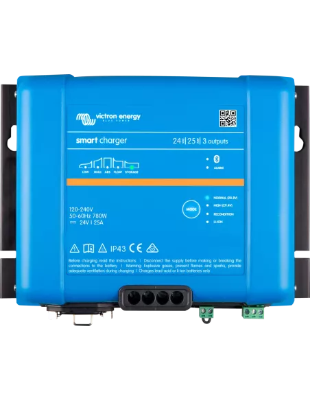 Chargeur de batterie Phoenix Smart 3 sorties 24V 25A IP43 VICTRON (top)