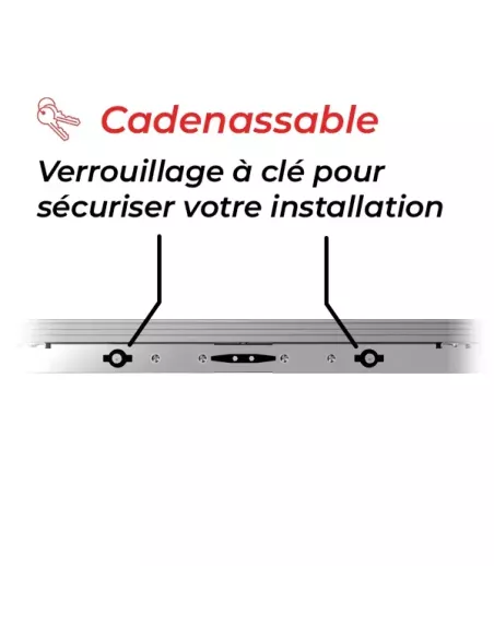 Support panneau Unifix 300.1 C UNITECK cadenassable