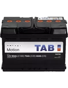 Batterie à décharge lente 60P L2 12 V 75 Ah TAB MOTION