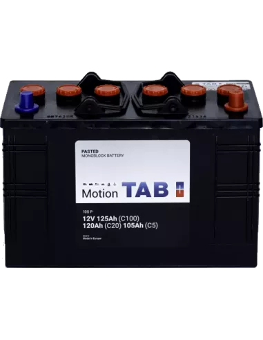 Batterie à décharge lente 105P 60528/LOT7 12 V 120 Ah TAB MOTION