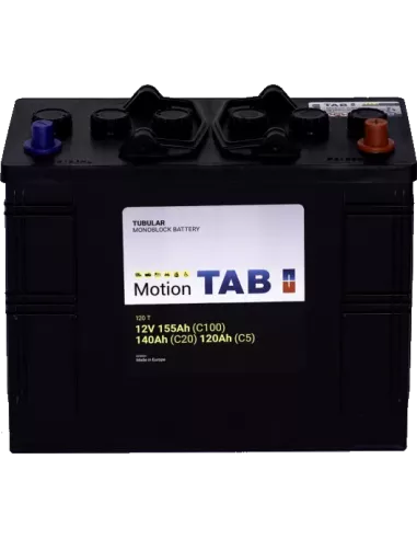 Batterie tubulaire 120T 62512/WOR 12 V 140 Ah TAB MOTION