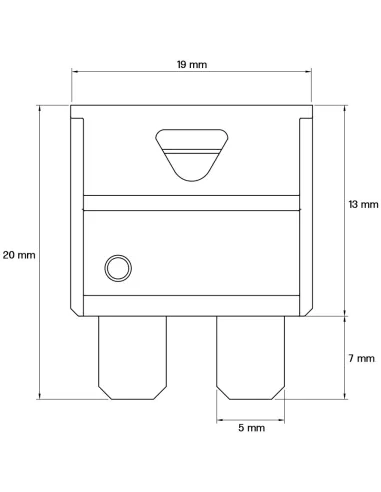 Câble de batterie avec fusible 25 A, cosse à œillet M8 et colliers de batterie
