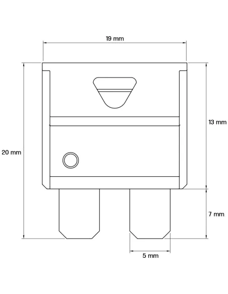 Câble de batterie avec fusible 25 A, cosse à œillet M8 et colliers de batterie
