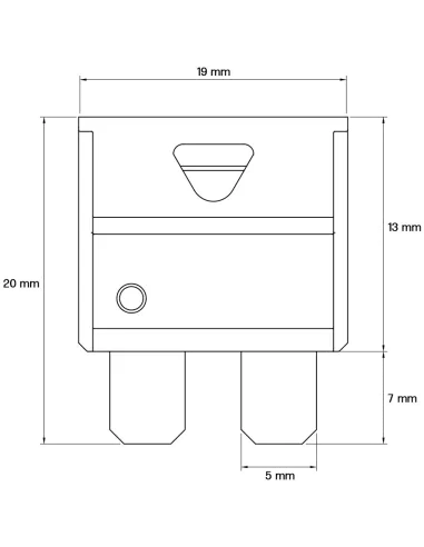 Câble de batterie avec fusible 15 A, cosse à œillet M8 et colliers de batterie