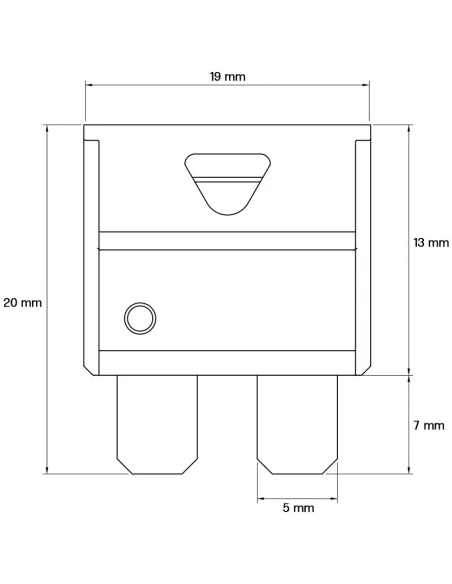 Câble de batterie avec fusible 15 A, cosse à œillet M8 et colliers de batterie
