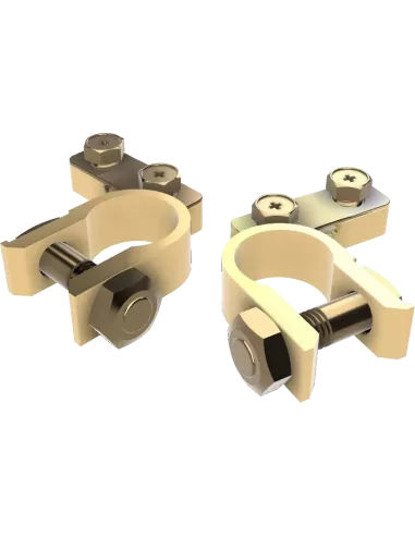 Câble de batterie avec fusible 25 A, cosse à œillet M8 et colliers de batterie