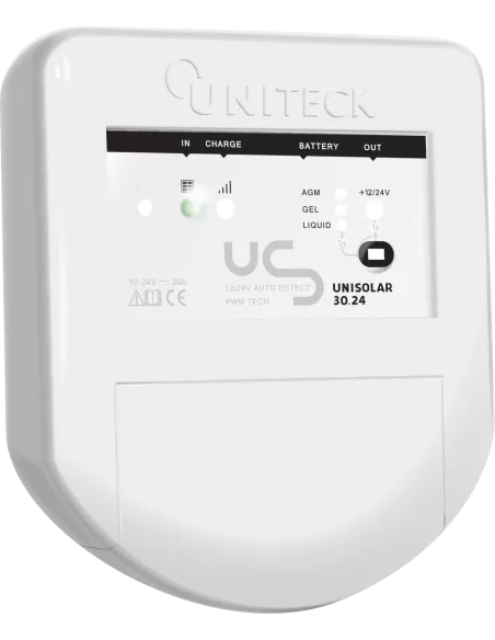 UNISOLAR 30.24 - Régulateur de charge solaire 24 V 30 A UNITECK