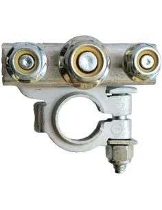 Collier de batterie 3 axes M6/M8/M6 pour borne négative