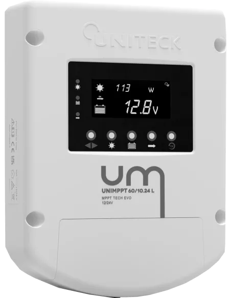 UNIMPPT 60/10.24L - Régulateur de charge solaire 12 V / 24 V 10 A UNITECK