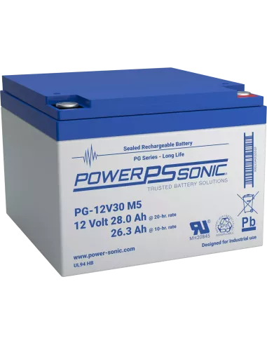 Batterie Power Sonic PG-12V30 12 V 42 Ah