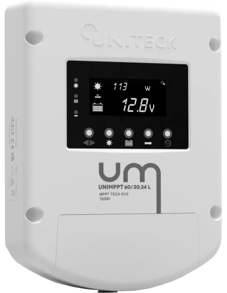 UNIMPPT 60/20.24L - Régulateur de charge solaire 12 V / 24 V 20 A UNITECK