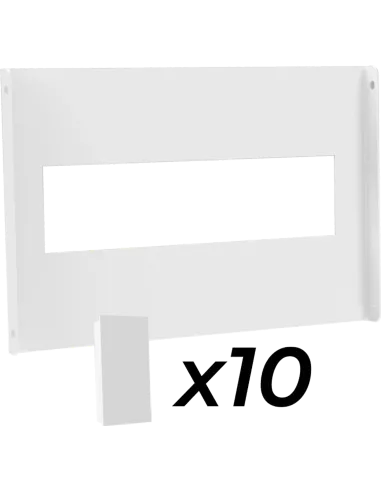 Façade avant + Obturateurs 10 Modules pour UNIBOX UNITECK