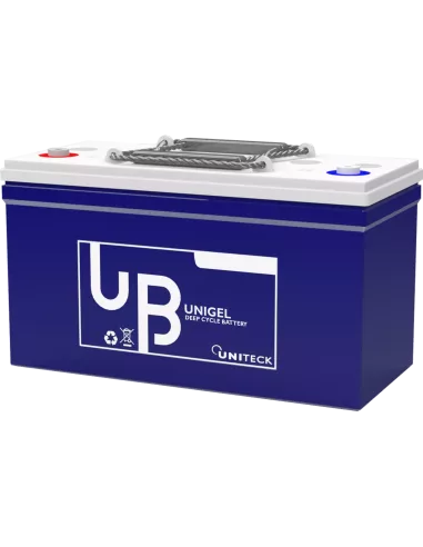 Batterie Plomb Carbone UNIBAT 100.12 Gel 12V 100Ah