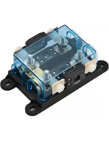 Porte Fusible double MEGAVAL avec capot transparent
