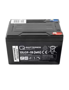 Batterie AGM cyclique 12LCP-15 QUALITY BATTERIES