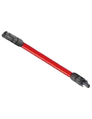 Câble solaire 4 mm² sur mesure avec connectique Rouge