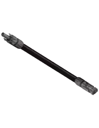 Câble solaire 10 mm² sur mesure avec connectique Noir