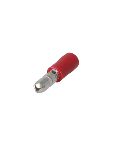 Cosse cylindrique mâle isolée 0.25 - 1.5 mm² rouge