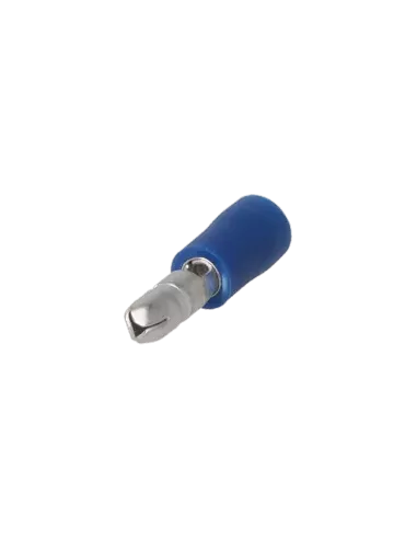Cosse cylindrique mâle isolée 1.5 - 2.5 mm² bleu