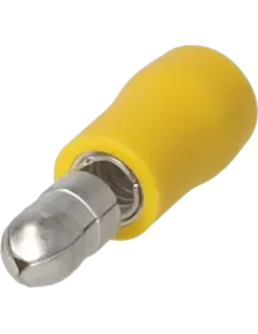 Cosse cylindrique mâle isolée 4 - 6 mm² jaune