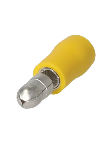 Cosse cylindrique mâle isolée 4 - 6 mm² jaune