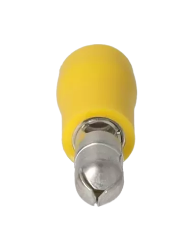 Cosse cylindrique mâle isolée 4 - 6 mm² jaune