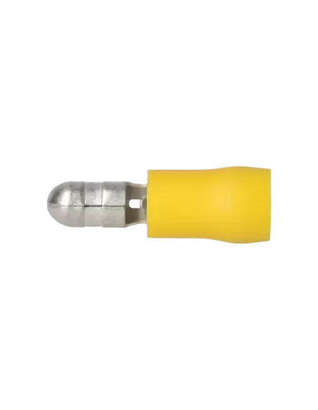 Cosse cylindrique mâle isolée 4 - 6 mm² jaune