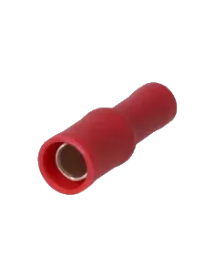 Cosse cylindrique femelle isolée 0.25 - 1.5 mm² rouge
