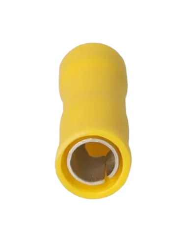 Cosse cylindrique femelle isolée 4 - 6 mm² jaune