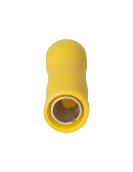Cosse cylindrique femelle isolée 4 - 6 mm² jaune