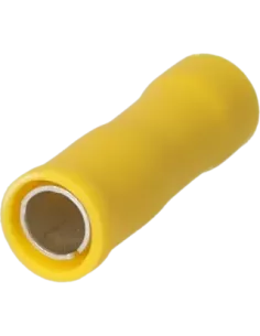 Cosse cylindrique femelle isolée 4 - 6 mm² jaune