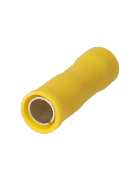 Cosse cylindrique femelle isolée 4 - 6 mm² jaune