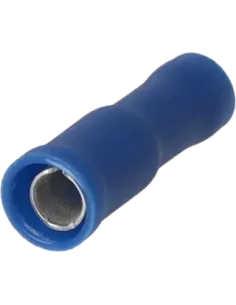 Cosse cylindrique femelle isolée 1.5 - 2.5 mm² bleu