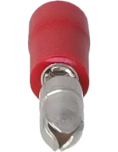 Cosse cylindrique mâle isolée 0.25 - 1.5 mm² rouge 2