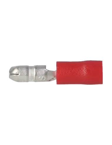 Cosse cylindrique mâle isolée 0.25 - 1.5 mm² rouge