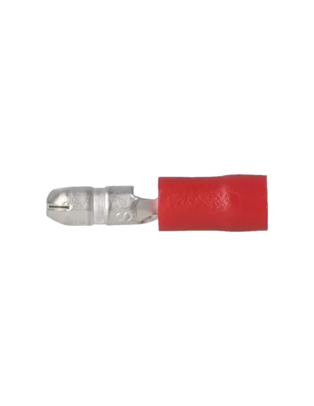 Cosse cylindrique mâle isolée 0.25 - 1.5 mm² rouge