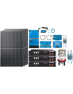 Kit solaire 48 V 2000 W avec onduleur 5000 VA GX - Lithium Pylontech