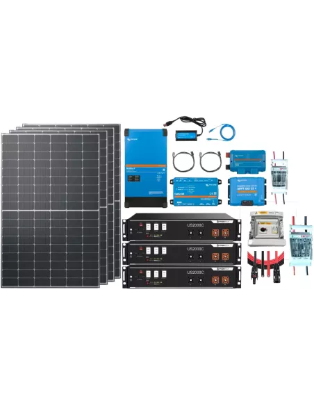 Kit solaire 48 V 2000 W avec onduleur 5000 VA GX - Lithium Pylontech