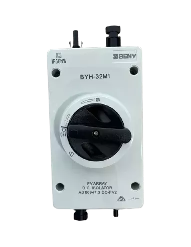 Coffret sectionneur DC 1000V 32A - 1 string - avec prises MC4