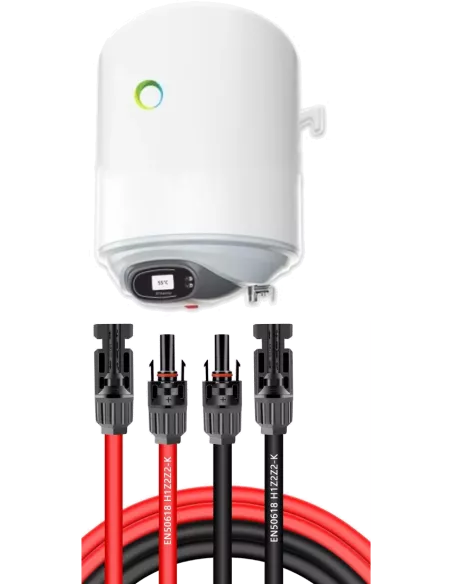 Kit chauffe-eau 30L FOTHERMO pour 1 panneaux solaire sans alimentation 230Vac