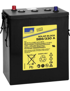 Batterie Gel 6 V 330 Ah - SB6/330A SOLAR BLOCK SONNENSCHEIN