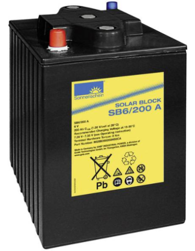 Batterie Gel 6 V 200 Ah - SB6/200A SOLAR BLOCK SONNENSCHEIN