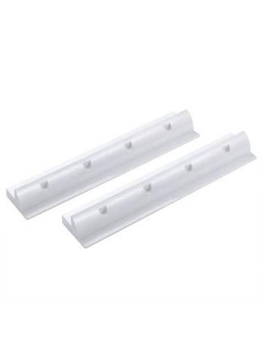 Lot de 2 spoilers ABS 45 cm blanc pour panneau solaire