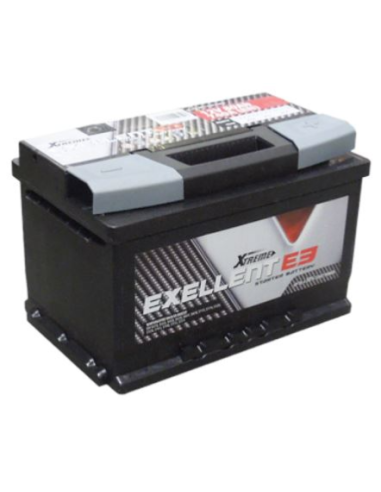 Batterie de démarrage Ca/Ca sans entretien Exellent E3 12 V 80 Ah